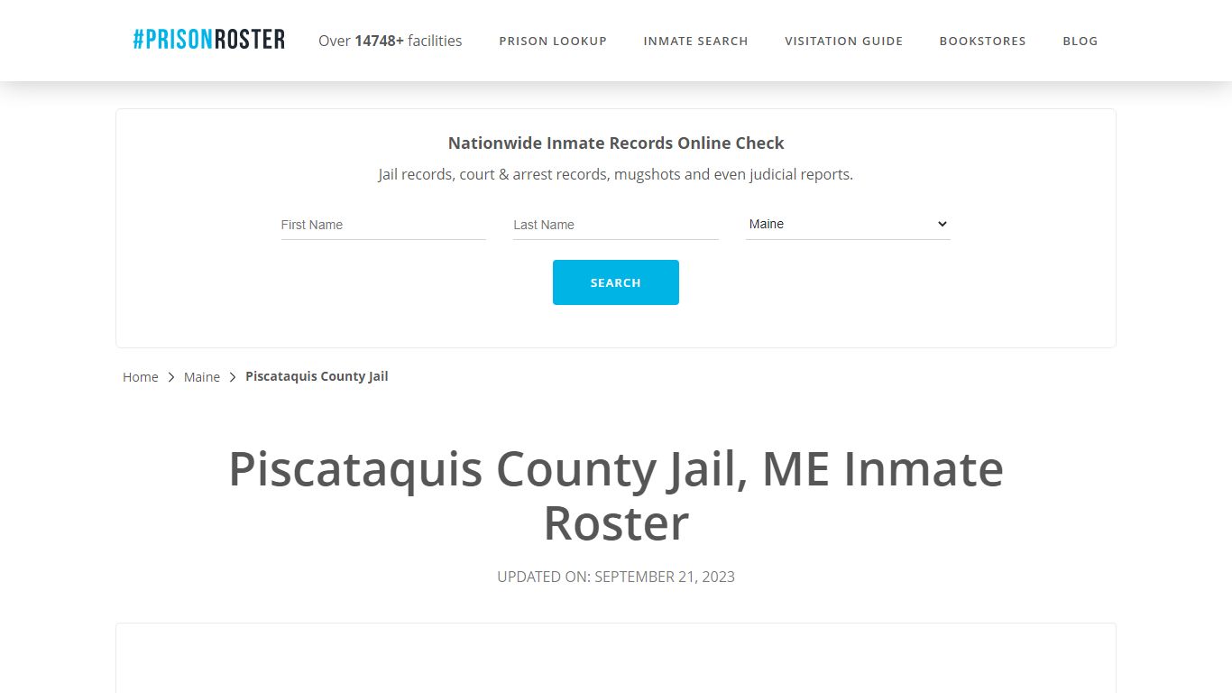 Piscataquis County Jail, ME Inmate Roster - Prisonroster